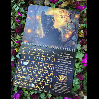 2025 Moon Phase Metaphysical Wall Calendar