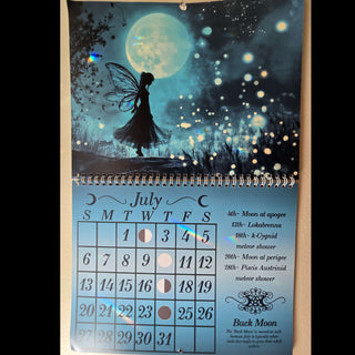 2025 Moon Phase Metaphysical Wall Calendar