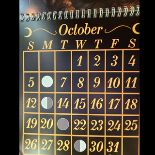 2025 Moon Phase Metaphysical Wall Calendar