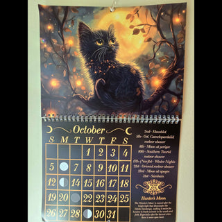 2025 Moon Phase Metaphysical Wall Calendar