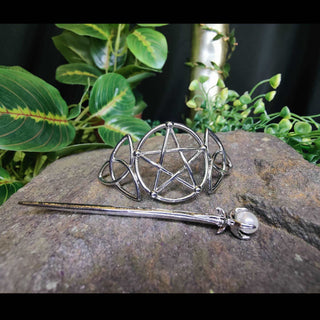 Pentacle and Trinity Knot Hair Cage