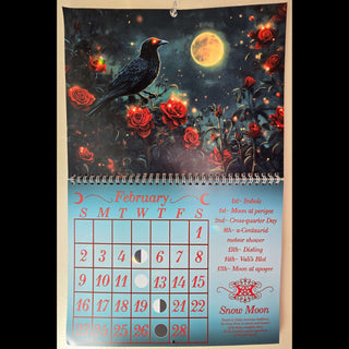 2025 Moon Phase Metaphysical Wall Calendar