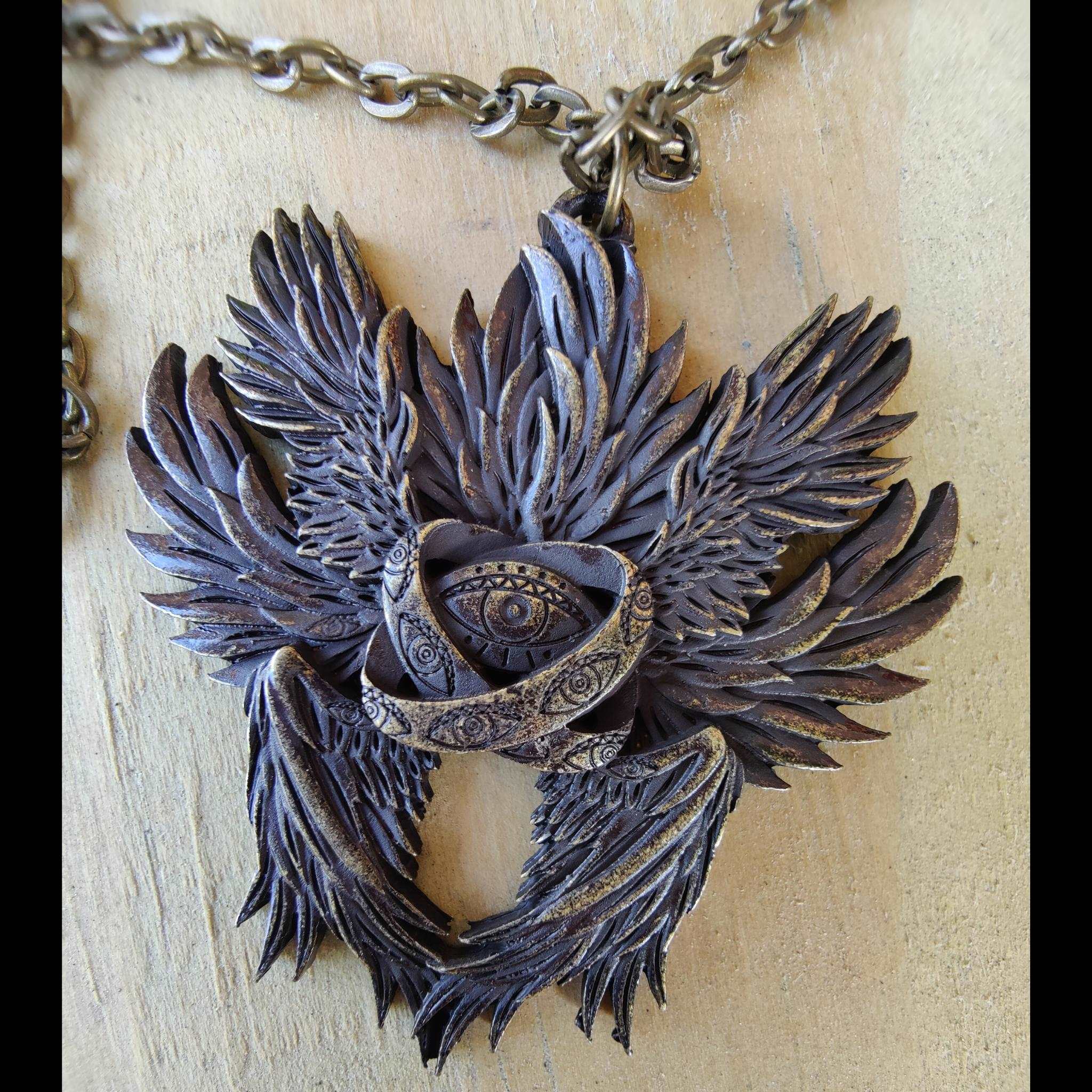 Buy Sunrise: Eldritch Angel Necklace Online in India - Etsy