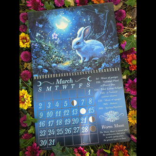 2025 Moon Phase Metaphysical Wall Calendar