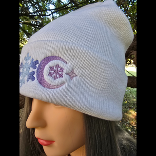 Snowy Moon Beanie