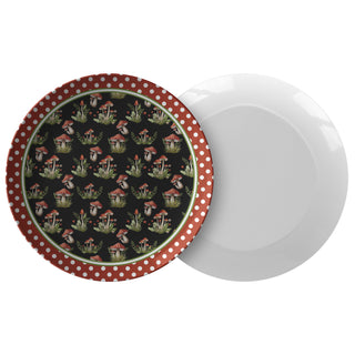 Mushroom Polka Dinner Plate